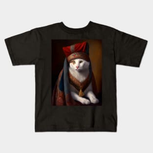 Royal Portrait of a Turkish Van Cat Kids T-Shirt